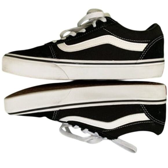 Vans Old Skool Core Shoes Black & White Size 7.5 - Picture 5 of 8